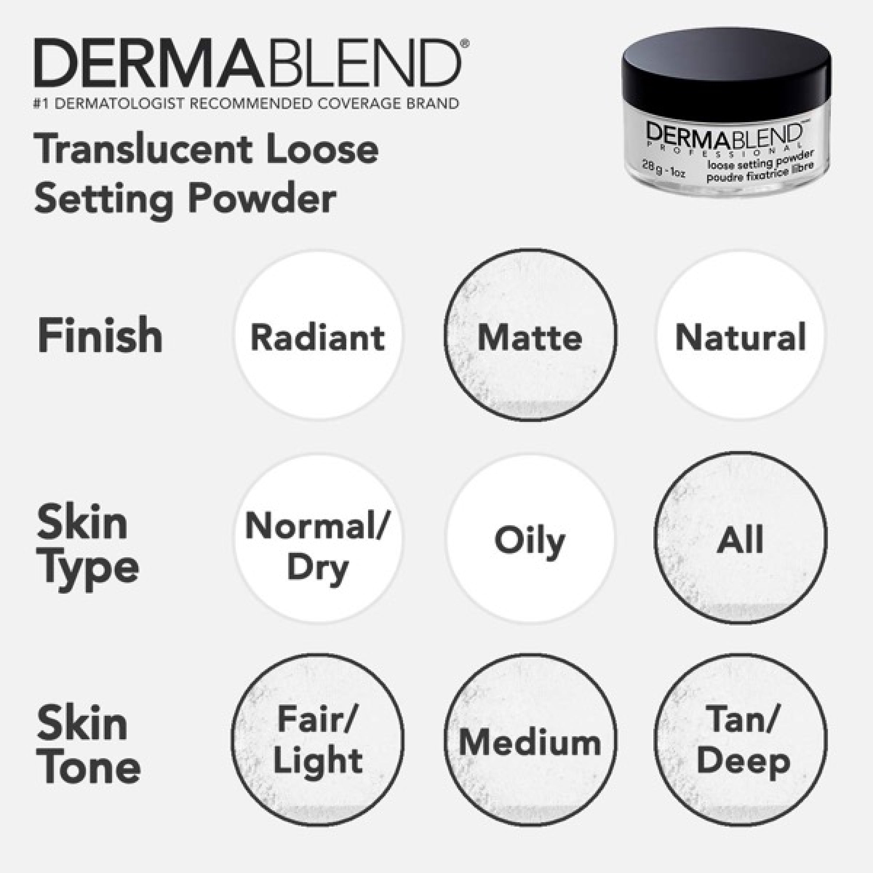 Set Loose Powder Loose Setting Powder – Dermablend Canada